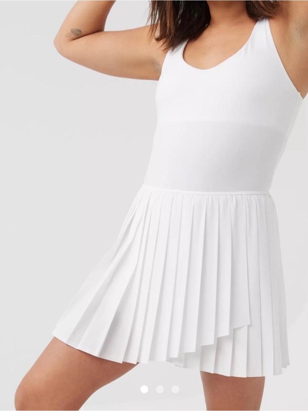 Aerie Tiebreaker Pleated Dress- Sz M